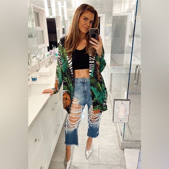 Retrofête Blake Blazer Dress Tiger Print - Picture 4 of 4